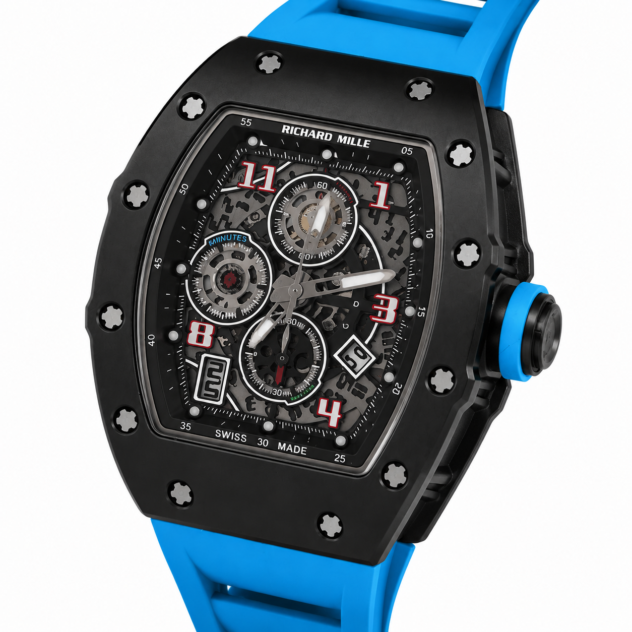 Reloj Richard Mille azul & Negro