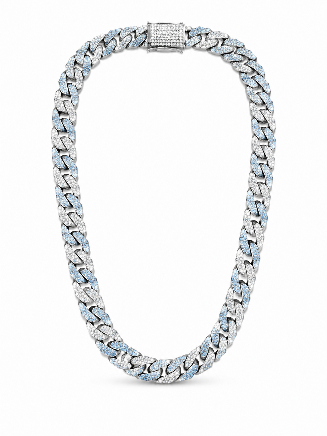 Cadena Cuban Link con Cristales