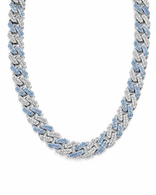 Cadena Cuban Link con Cristales