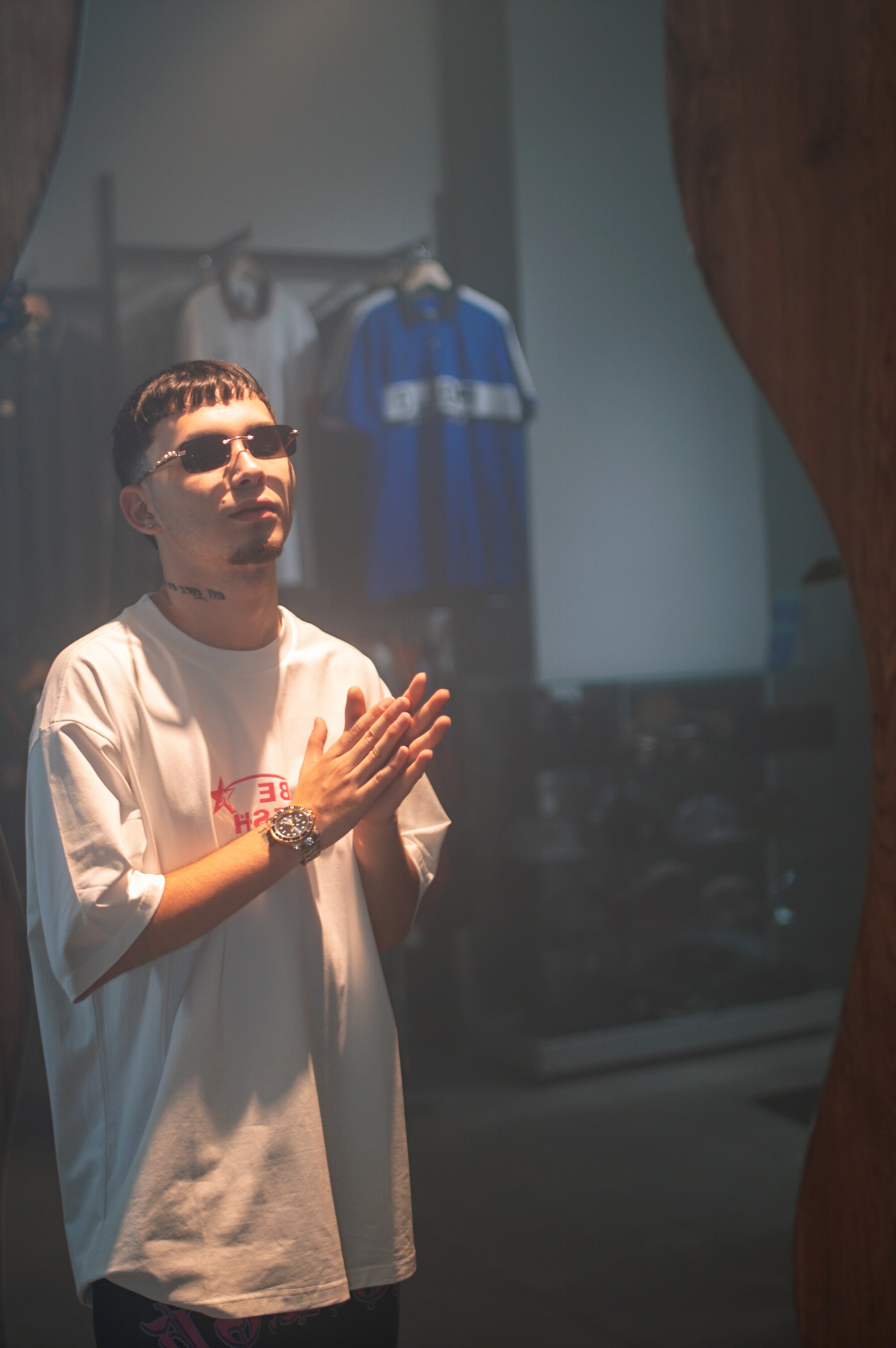 OVERSIZED T-SHIRT "FOR STAR DESIGN"- WHITE